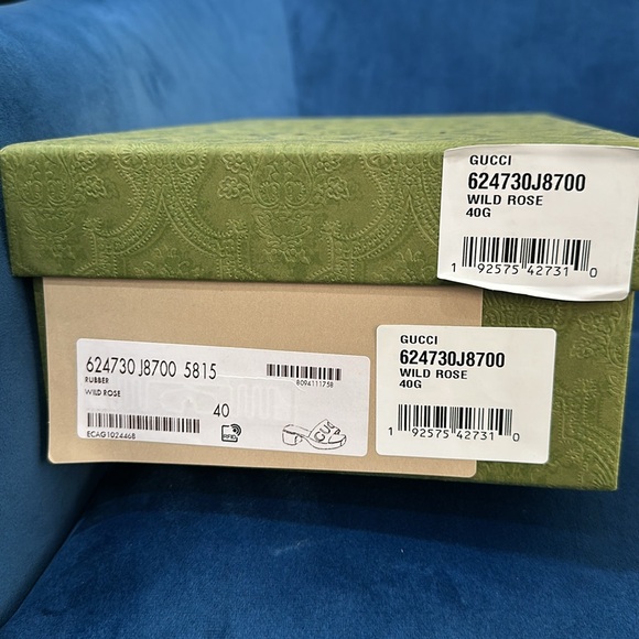 Gucci pink rubber logo embossed heeled sandals
Size 10 - Picture 11 of 12